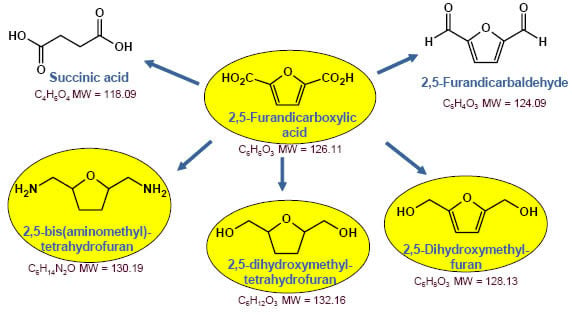 25 Furandicarboxylic acid CAS 3238 40 2 as a Platform Chemical - 2,5-Furandicarboxylic acid CAS 3238-40-2