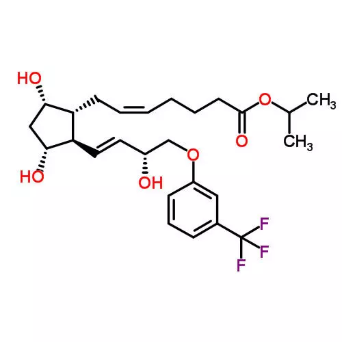 structure of Travoprost CAS 157283 68 6 - Tafluprost ethyl ester CAS 209860-89-9