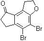 Structure-of-45-Dibromo-1267-tetrahydro-8H-indeno54-bfuran-8-one-CAS-196597-77-0