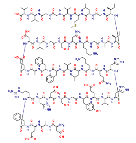 Structure of Beta-Amyloid(1-40), CAS 131438-79-4