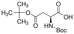 Structure of Boc-Asp(OtBu)-OH CAS 1676-90-0
