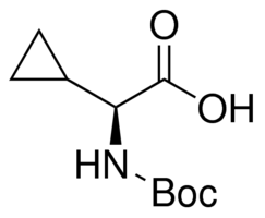 Structure of Boc L cyclopropylglycine CAS 155976 13 9 - Boc-L-cyclopropylglycine CAS 155976-13-9