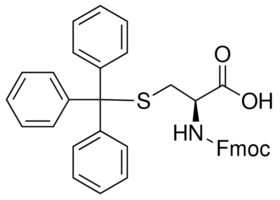Structure of Fmoc-Cys(Trt)-OH CAS 103213-32-7