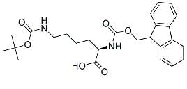 Structure of Fmoc-D-Lys(Boc)-OH CAS 92122-45-7