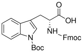 Structure of Fmoc-D-Trp(Boc)-OH CAS 163619-04-3