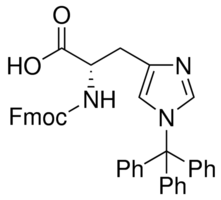 Structure of Fmoc-His(Trt)-OH CAS 109425-51-6