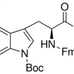 Structure of Fmoc-Trp(Boc)-OH CAS 143824-78-6