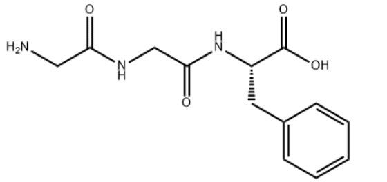 Structure of H-Gly-Gly-Phe-OH CAS 6234-26-0
