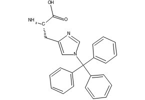 Structure of H-His(Trt)-OH CAS 35146-32-8