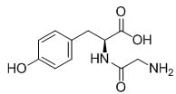 Structure of N-glycyl-L-tyrosine CAS 658-79-7