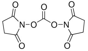 Structure of N,N’-Disuccinimidyl carbonate <span class="caps">CAS</span> 74124-79-1 Structure of N,N'-Disuccinimidyl carbonate CAS 74124-79-1