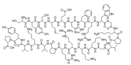 Structure of Tetracosactide Acetate CAS 16960-16-0