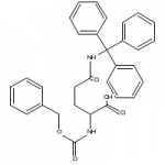 Structure of Z-Gln(Trt)-OH CAS 132388-60-4