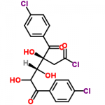 Structure of 1-Chloro-3,5-di(4-chlorbenzoyl)-2-deoxy-D-ribose CAS 3601-90-9