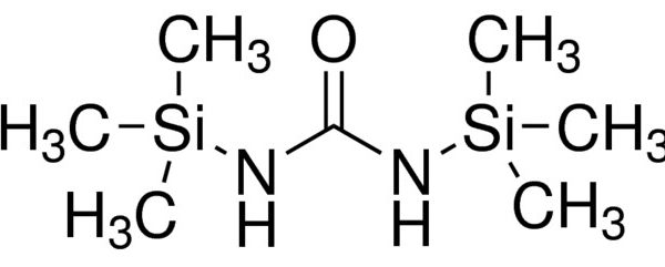 Structure of 13 Bistrimethylsilylurea CAS 18297 63 7 600x241 - 1,3-Bis(trimethylsilyl)urea CAS 18297-63-7