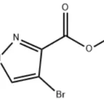 Structure of 1H-Pyrazole-3-carboxylic acid, 4-bromo-, methyl ester CAS 81190-89-8