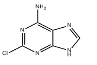 Structure of 2-Chloroadenine CAS 1839-18-5