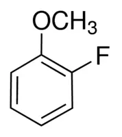 Structure of 2-Fluoroanisole CAS 321-28-8