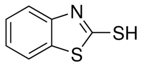 Structure of 2-Mercaptobenzothiazole CAS 149-30-4