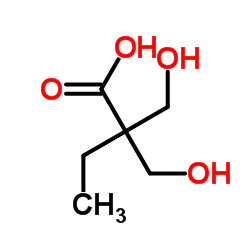 Structure of 2,2'-Bis(hydroxymethyl)butyric acid(DMBA) CAS 10097-02-6
