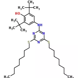 Structure of 24 Bisoctylthio 6 4 hydroxy 35 di tert butylanilino 135 triazine CAS 991 84 4 - Doverphos 9228 CAS 154862-43-8