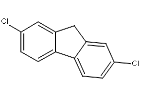 Structure of 2,7-Dichlorofluorene CAS 7012-16-0