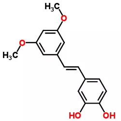 Structure of 3 Hydroxypterostilbene CAS 475231 21 1 - (2E,4R)-4-[(1R,3aS,4E,7aR)-4-[(2E)-2-[(3S,5R)-3,5-Bis[[(tert-butyl)dimethylsilyl]oxy]-2-methylenecyclohexylidene]ethylidene]octahydro-7a-methyl-1H-inden-1-yl]-1-cyclopropyl-2-penten-1-one CAS 112849-17-9