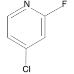 Structure of 4-Chloro-2-fluoropyridine CAS 34941-92-9