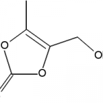 Structure of 4-hydroxymethyl-5-methyl-1,3-dioxol-2-one CAS 91526-18-0