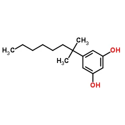 Structure of 5-(1,1-Dimethylheptyl)resorcinol CAS 56469-10-4