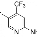 Structure of 5-Bromo-4-(trifluoromethyl)pyridin-2-amine CAS 944401-56-3