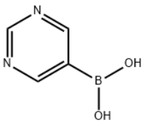 Structure of 5-Pyrimidinylboronicacid <span class="caps">CAS</span> 109299-78-7 Structure of 5-Pyrimidinylboronicacid CAS 109299-78-7