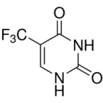 Structure of 5-(Trifluoromethyl)uracil CAS 54-20-6