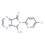 Structure of 6-(5-Chloro-2-pyridyl)-6,7-dihydro-7-hydroxy-5H-pyrrolo[3,4-b]pyrazin-5-one CAS 43200-81-3