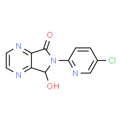Structure of 6-(5-Chloro-2-pyridyl)-6,7-dihydro-7-hydroxy-5H-pyrrolo[3,4-b]pyrazin-5-one CAS 43200-81-3