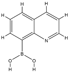 Structure of 8-Quinolineboronic acid CAS 86-58-8
