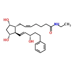 Structure of Bimatoprost CAS 155206 00 1 - Bimatoprost amide CAS 155205-89-3