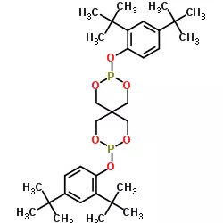 Structure of Bis24 di tert butylphenyl pentaerythritol Diphosphite CAS 26741 53 7 - Doverphos 9228 CAS 154862-43-8