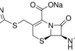 Structure of Cefazolin sodium salt CAS 27164-46-1