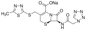 Structure of Cefazolin sodium salt CAS 27164-46-1