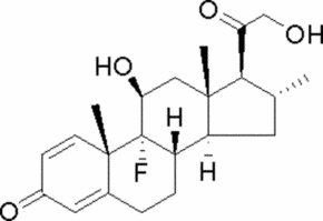 Structure of Desoximetasone CAS 382 67 2 - Fluocinonide CAS 356-12-7