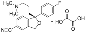 Structure of Escitalopram oxalate CAS 219861-08-2