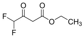 Structure of Ethyl 4,4-difluoro-3-oxobutanoate CAS 352-24-9