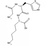 Structure of Glycyl-L-histidyl-L-lysine CAS 49557-75-7
