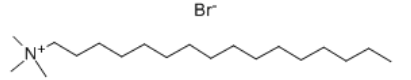 Structure of Hexadecyl trimethyl ammonium bromide CAS 57-09-0