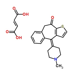 Structure of Ketotifen fumarate CAS 34580-14-8