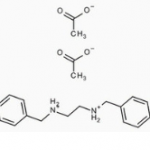 Structure of N,N-Dibenzylethylenediamine diacetate CAS 122-75-8