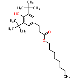 Structure of Octyl 35 di tert butyl 4 hydroxy hydrocinnamate CAS 125643 61 0 - Doverphos 9228 CAS 154862-43-8