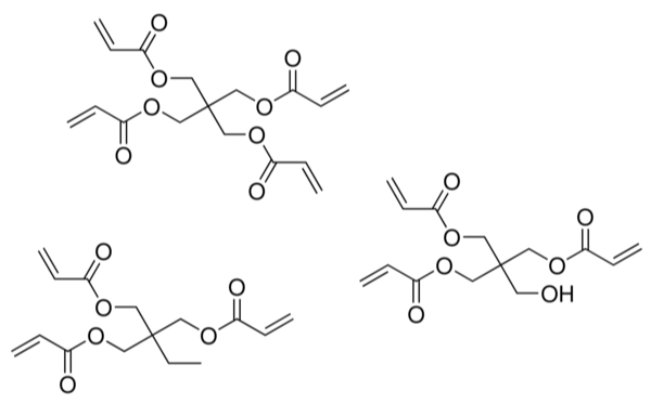 Structure of Pentaerythritoltriacrylate CAS 3524 68 3 600x373 - Pentaerythritoltriacrylate CAS 3524-68-3