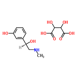 Structure of (-)-Phenylephrine hydrogentartrate CAS 17162-39-9